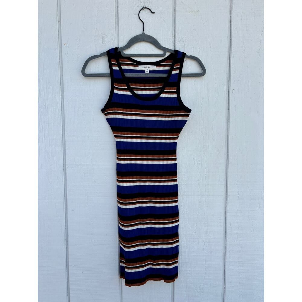 Love Tree Striped Ribbed Bodycon Midi Dress, Sz‎ M